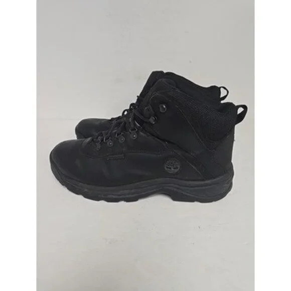 Timberland Men's Mid-Cut White Ledge WP Hiking Boots 12122 Black Size 11M
